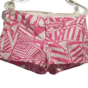 Lilly Pulitzer  shorts Pink and White size 0